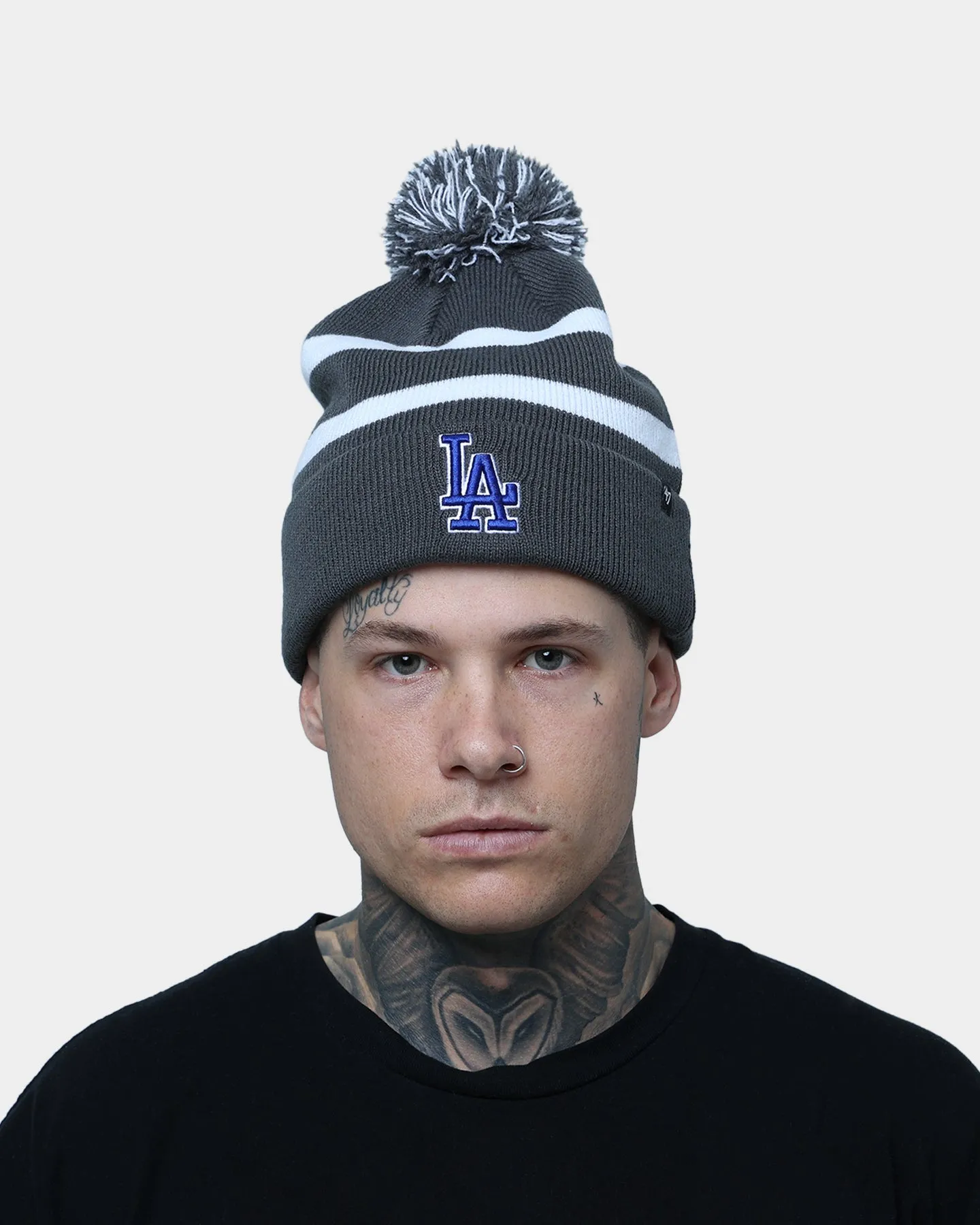 47 Brand Los Angeles Dodgers Breakaway Cuff Knit Beanie Charcoal