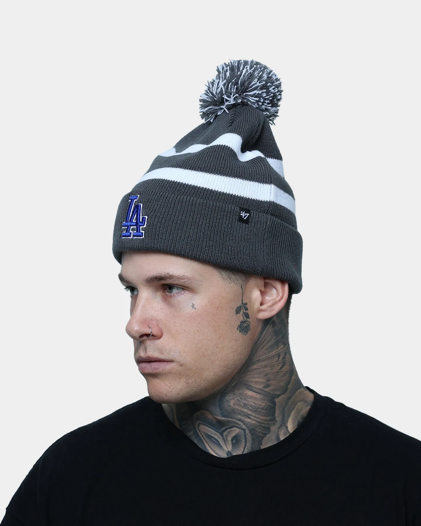 47 Brand Los Angeles Dodgers Breakaway Cuff Knit Beanie Charcoal