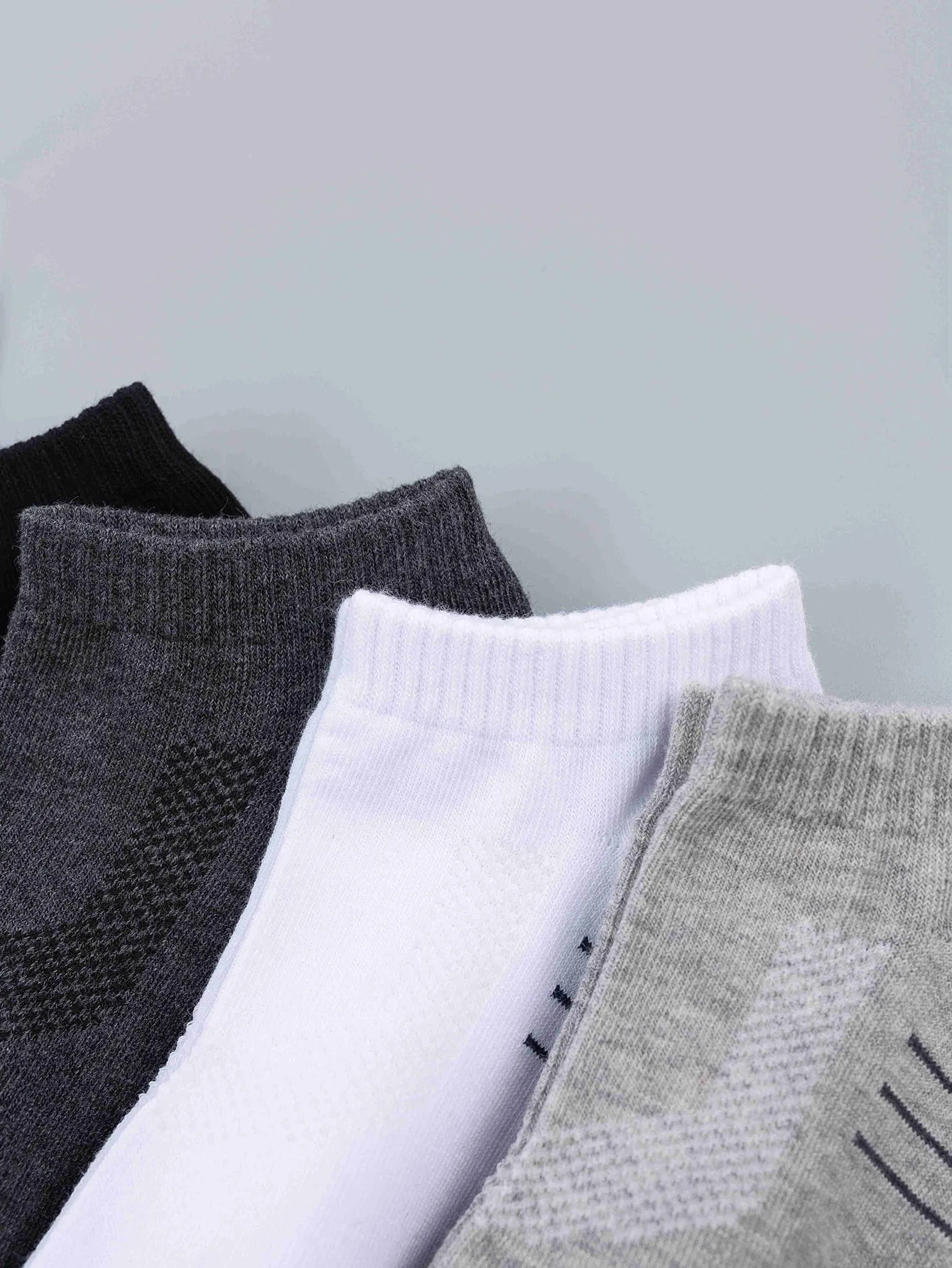 4pairs Men Striped Ankle Socks