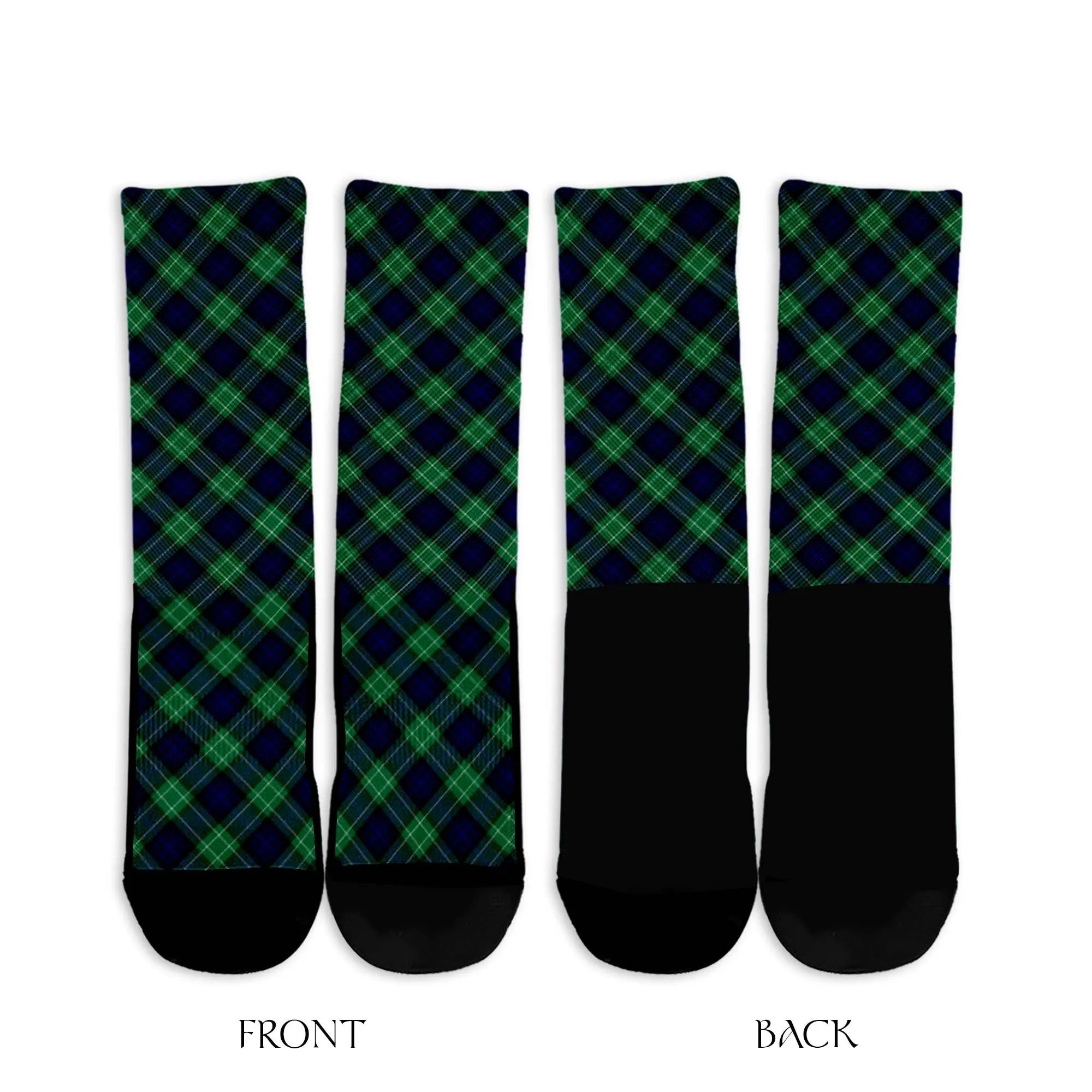 Abercrombie Tartan Crew Socks Cross Tartan Style