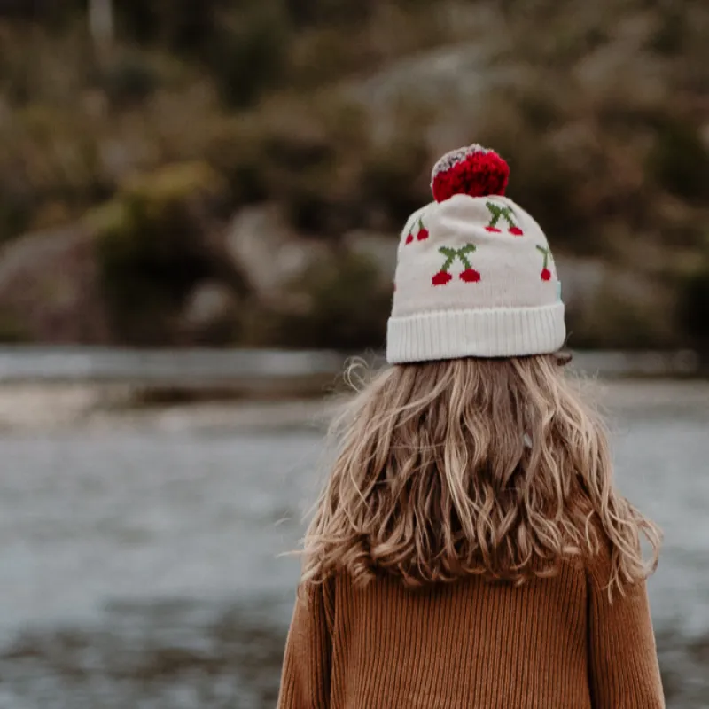 Acorn Cherry Beanie