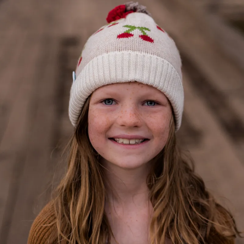 Acorn Cherry Beanie