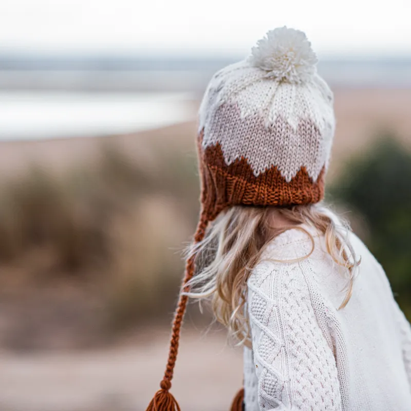 Acorn Zig Zag Beanie - Chestnut