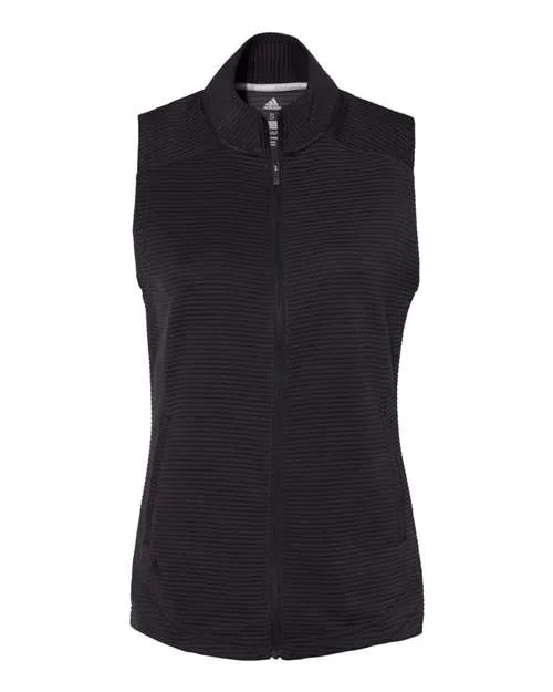 Adidas Women's Textured Full-Zip Vest