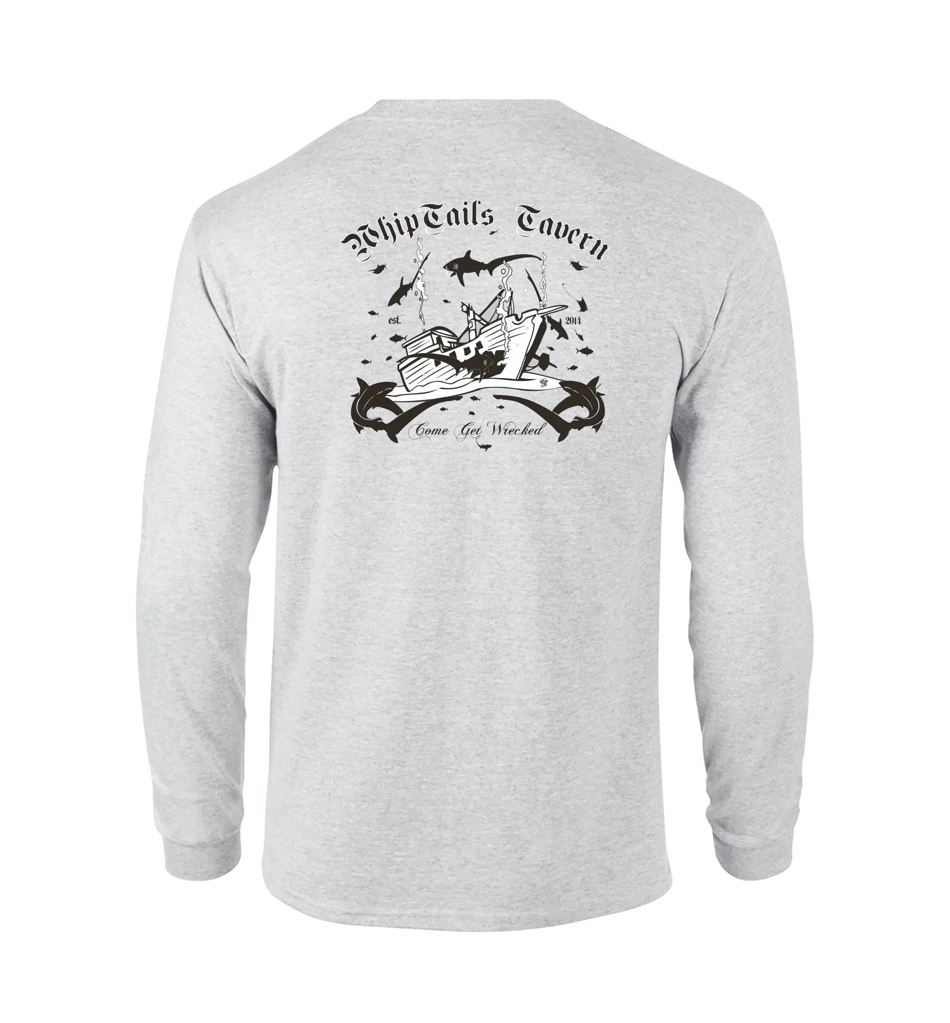 Adult Gray WhipTails Tavern - Long sleeve