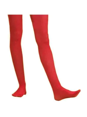 Adult Solid Red Nylon Tights