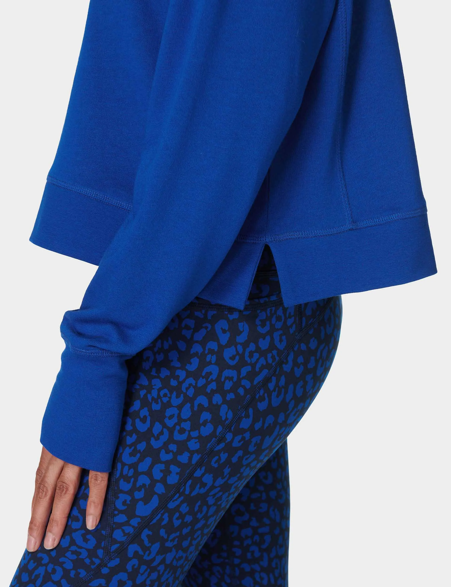 After Class Crop Sweatshirt - Lightning Blue