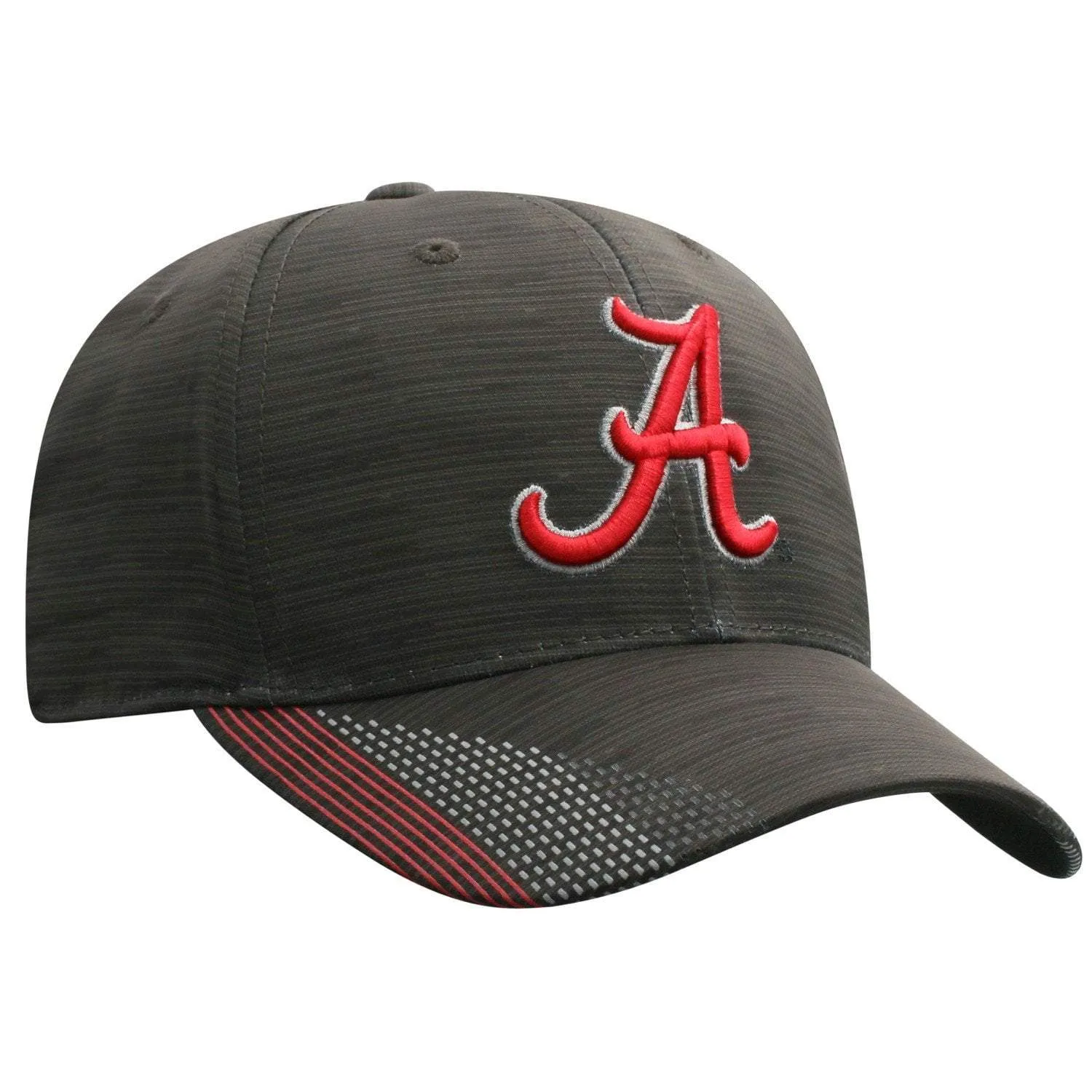 Alabama Crimson Tide TOW Black "Trace" Structured Flexfit Fitted Hat Cap