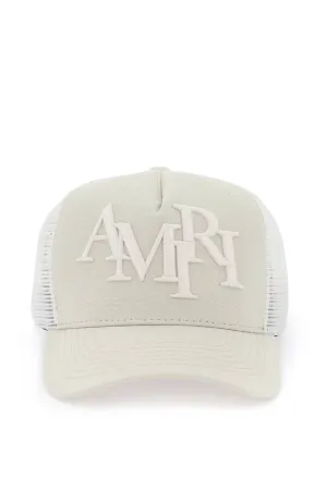 Amiri trucker hat with staggered logo