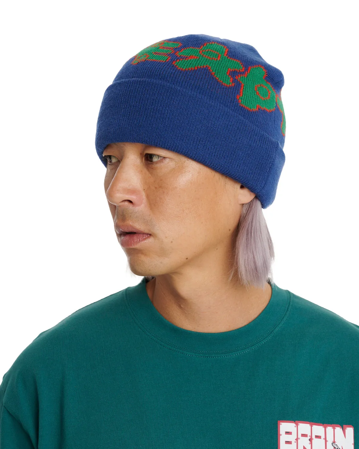 Amoeba Wool Beanie - Navy