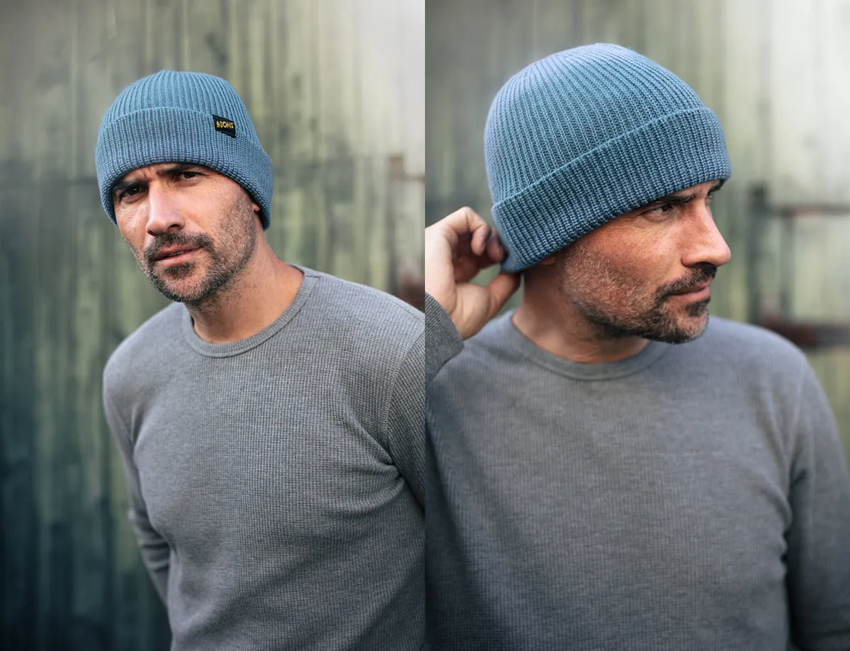 &SONS New Watchcap Beanie Sky Blue