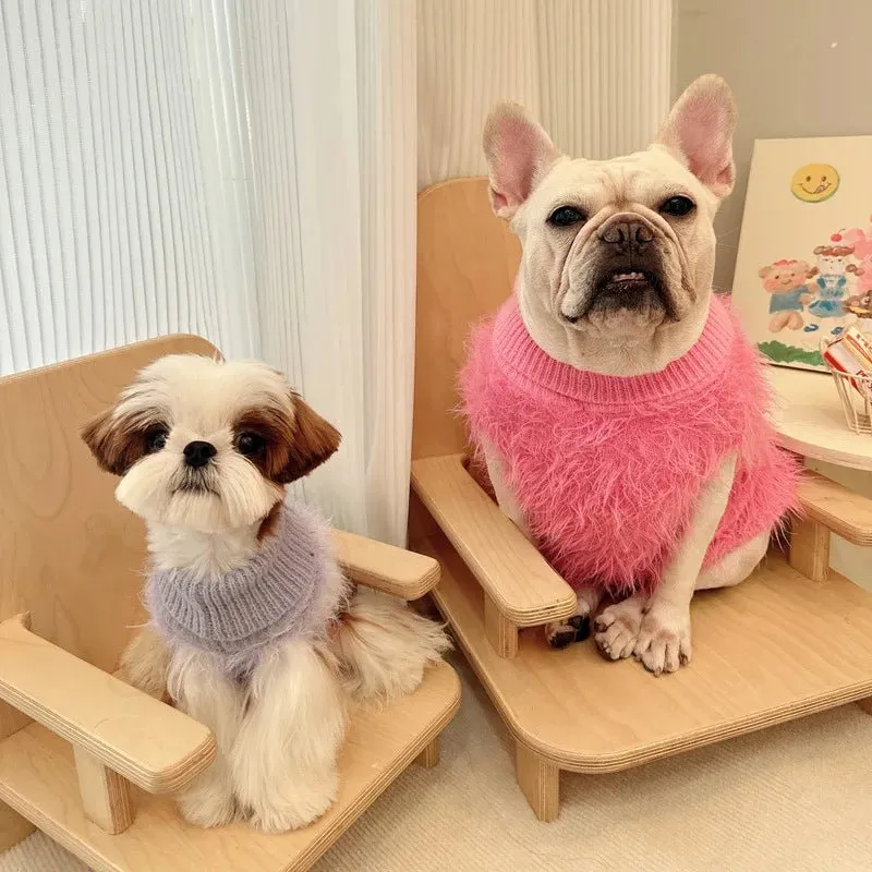 Anniepaw Winter Pet Clothes Luxury Soft Fur Sweater for Small Dogs XS Puppy Chihuahua French Bulldog Monos para perros