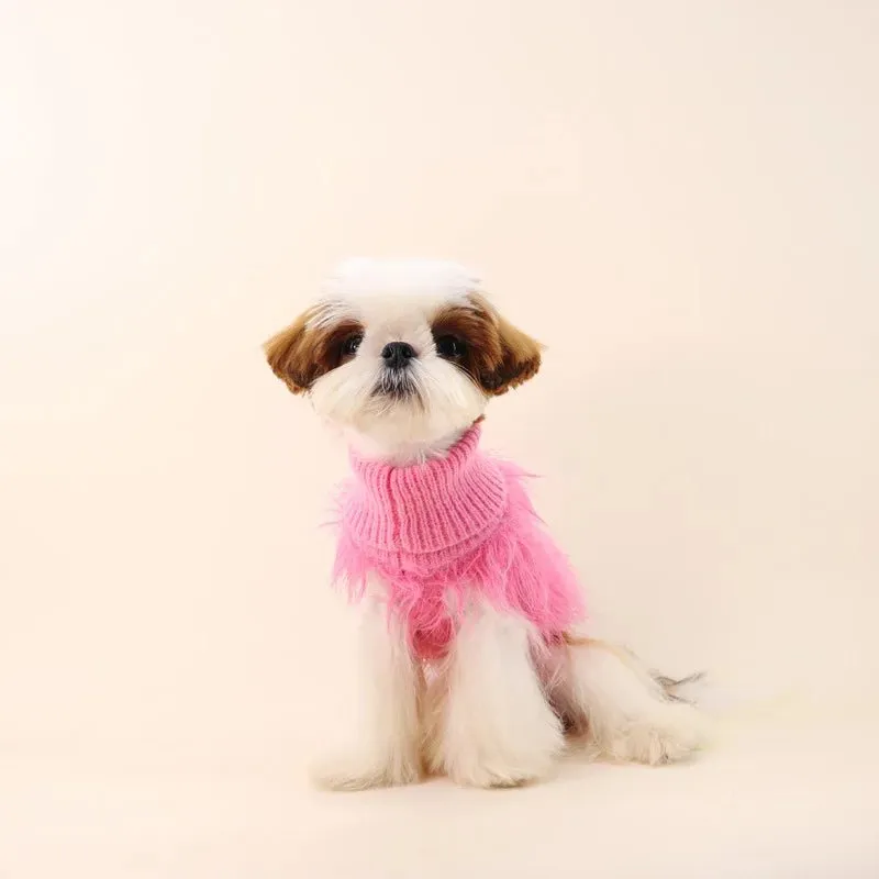 Anniepaw Winter Pet Clothes Luxury Soft Fur Sweater for Small Dogs XS Puppy Chihuahua French Bulldog Monos para perros