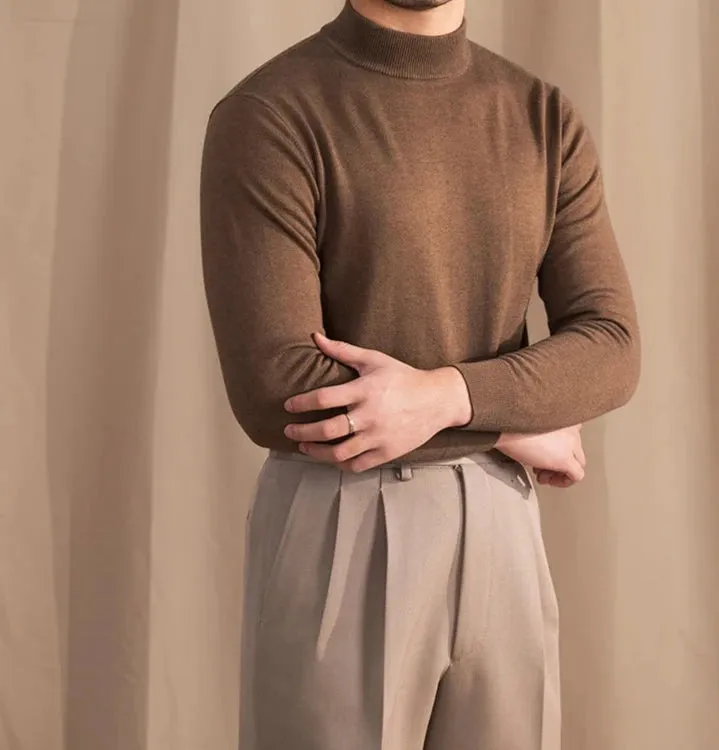 Antonios slim fit half-turtleneck sweater