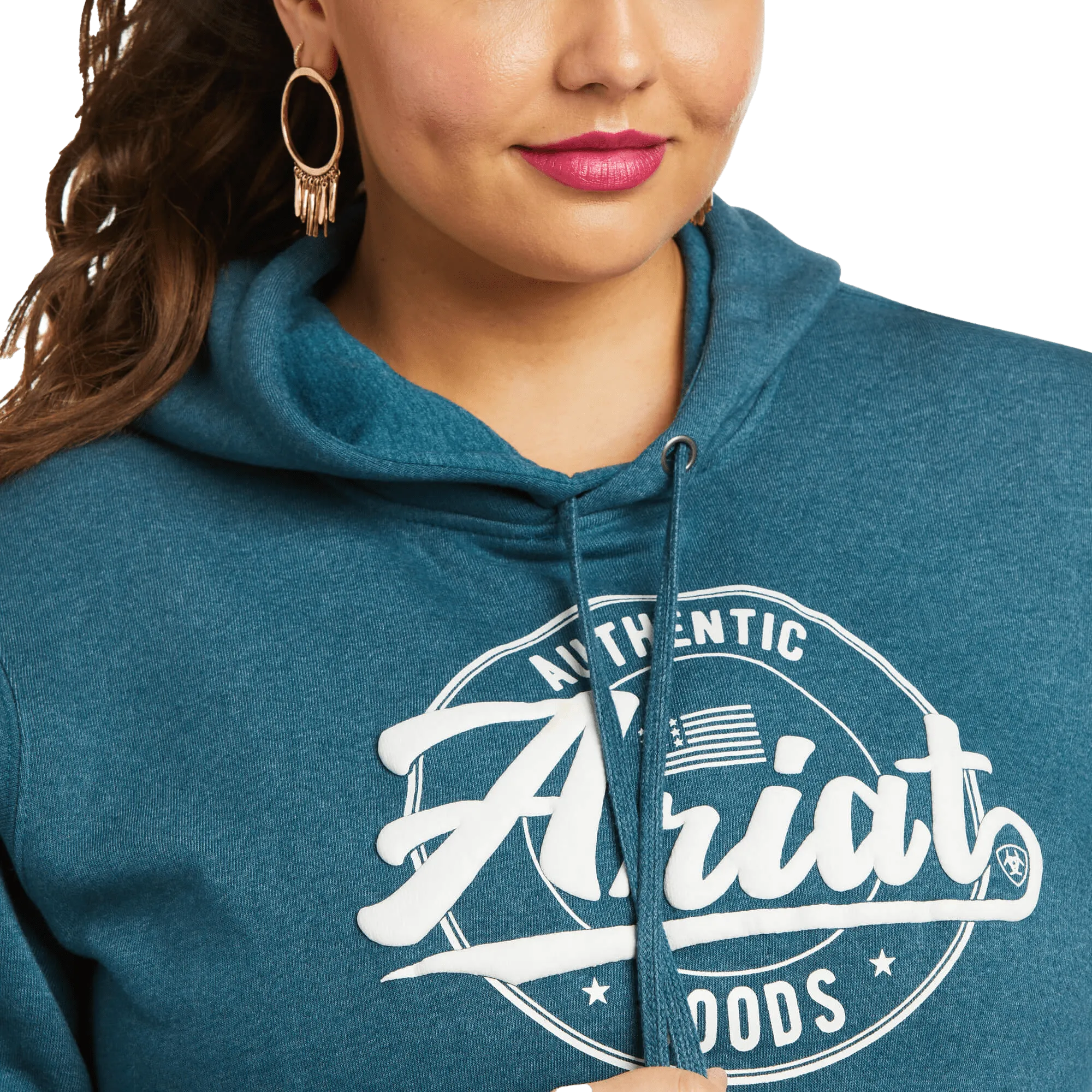 Ariat Women's REAL Teal Arm Logo Hoodie