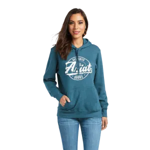 Ariat Women's REAL Teal Arm Logo Hoodie