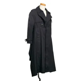 Balenciaga Cotton Trench Coat Navy