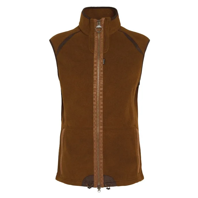 Barbour Langdale Mens Fleece Gilet - Rust Brown