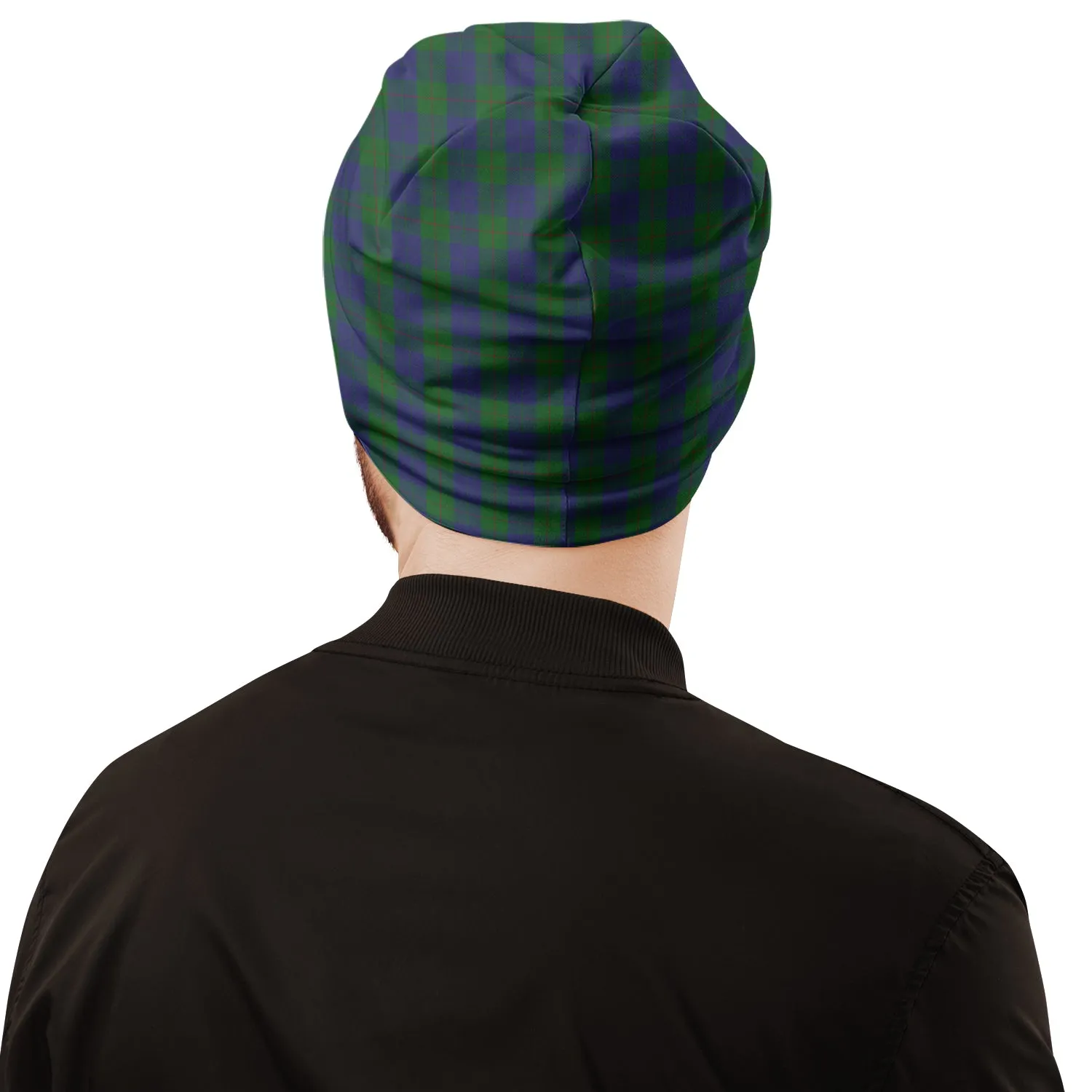 Barclay Tartan Beanies Hat with Family Crest