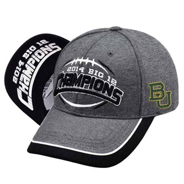 Baylor Bears Official Locker Room 2014 Big 12 Champions Gray Adjustable Hat Cap