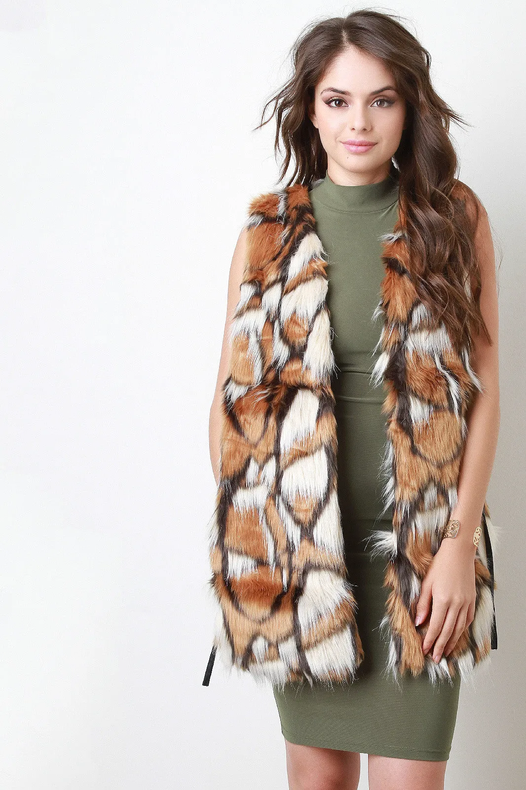 Belted Fur Vest