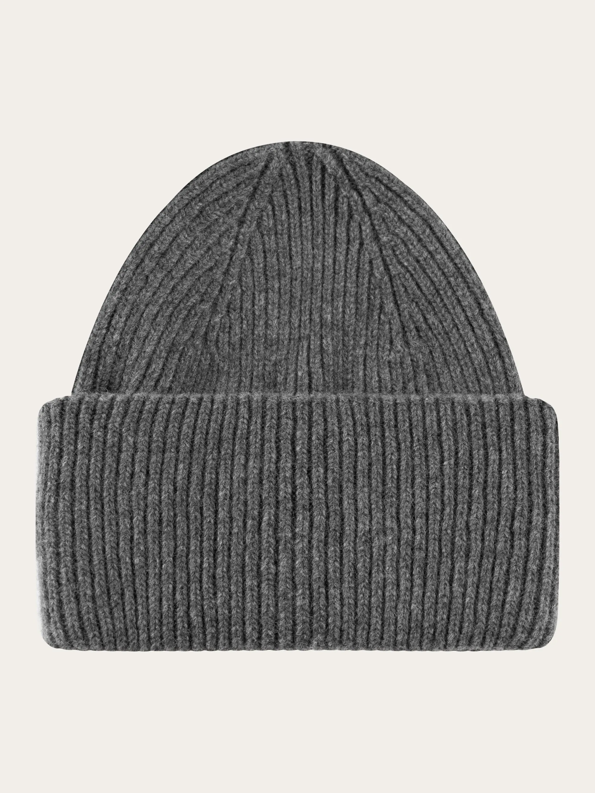 Big rib beanie - Dark Grey Melange