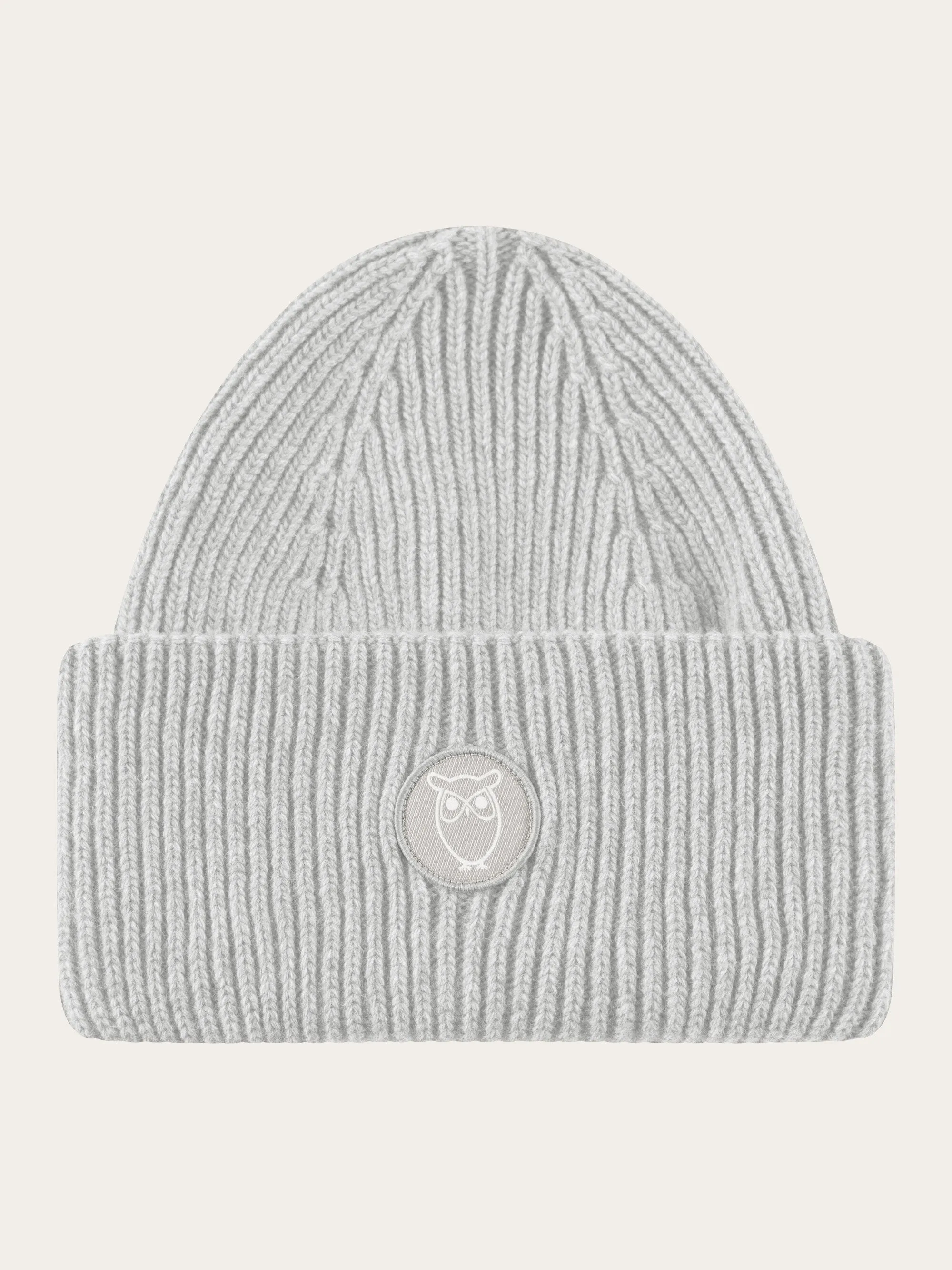 Big rib beanie - Grey Melange