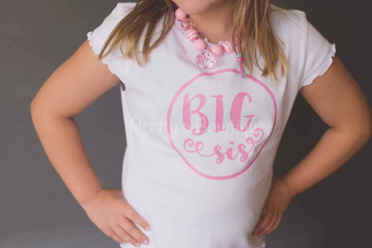 Big sister shirt or bodysuit -- announcemt shirt or bodysuit - heat transfer vinyl