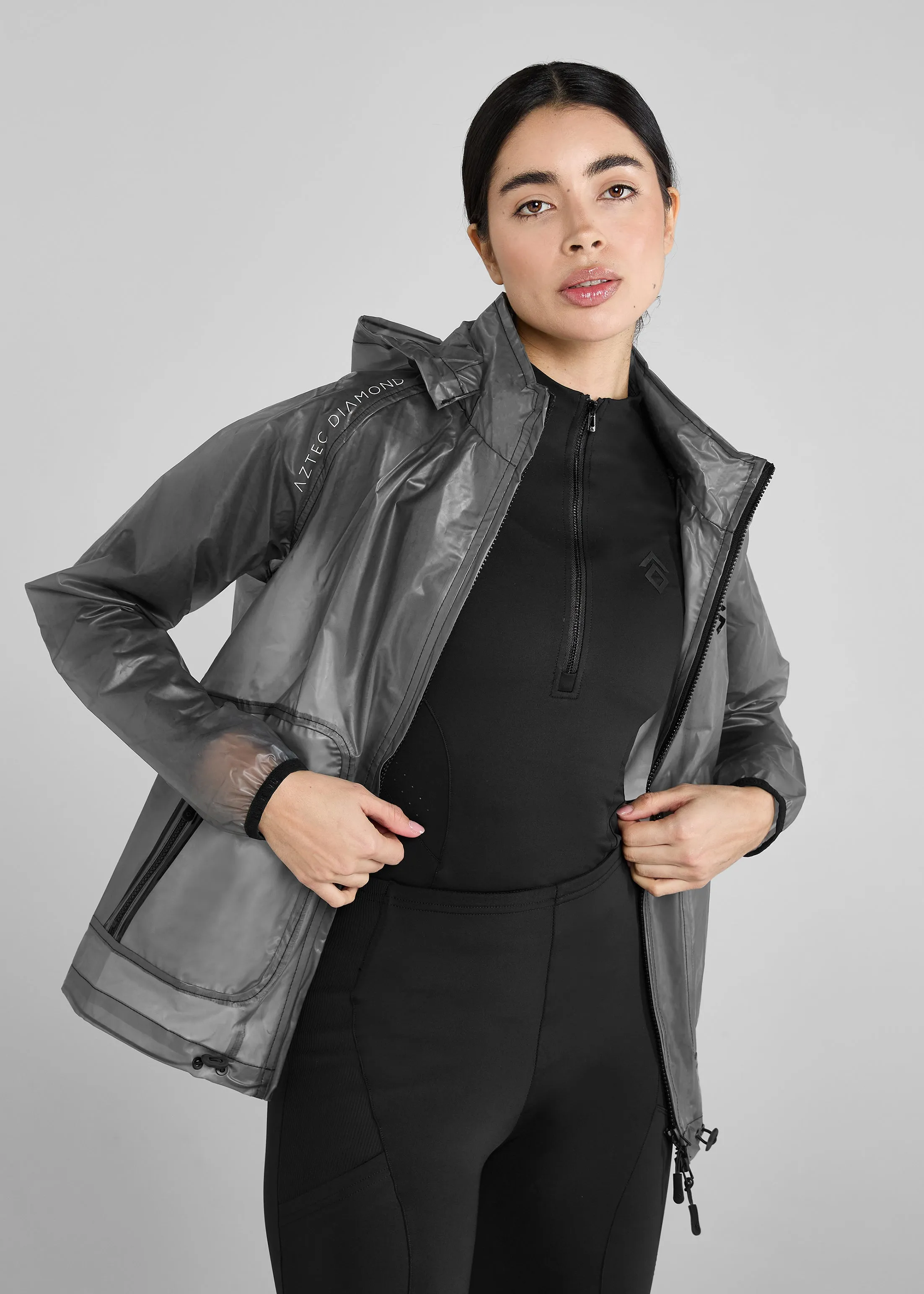 Black Clear Rain Jacket