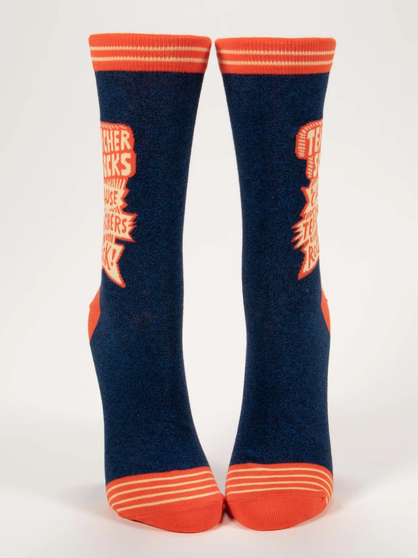 Blue Q - 'Teacher Socks 'Cause Teachers Rock' Crew Socks