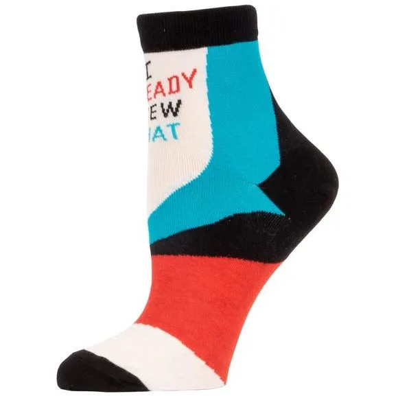 Blue Q Women's Ankle Socks | I Already Knew That