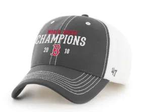 Boston Red Sox 2018 World Series Champions 47 Brand Gray MVP Mesh Hat Cap