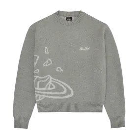 Broken Planet Knit Sweater 'Heather Grey'