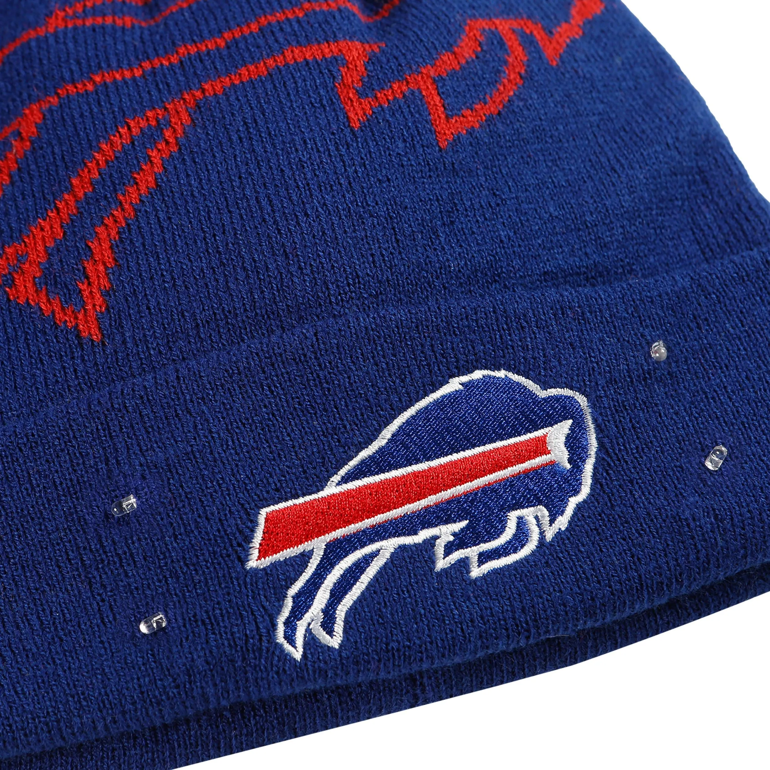 Buffalo Bills NFL Cropped Logo Light Up Knit Beanie