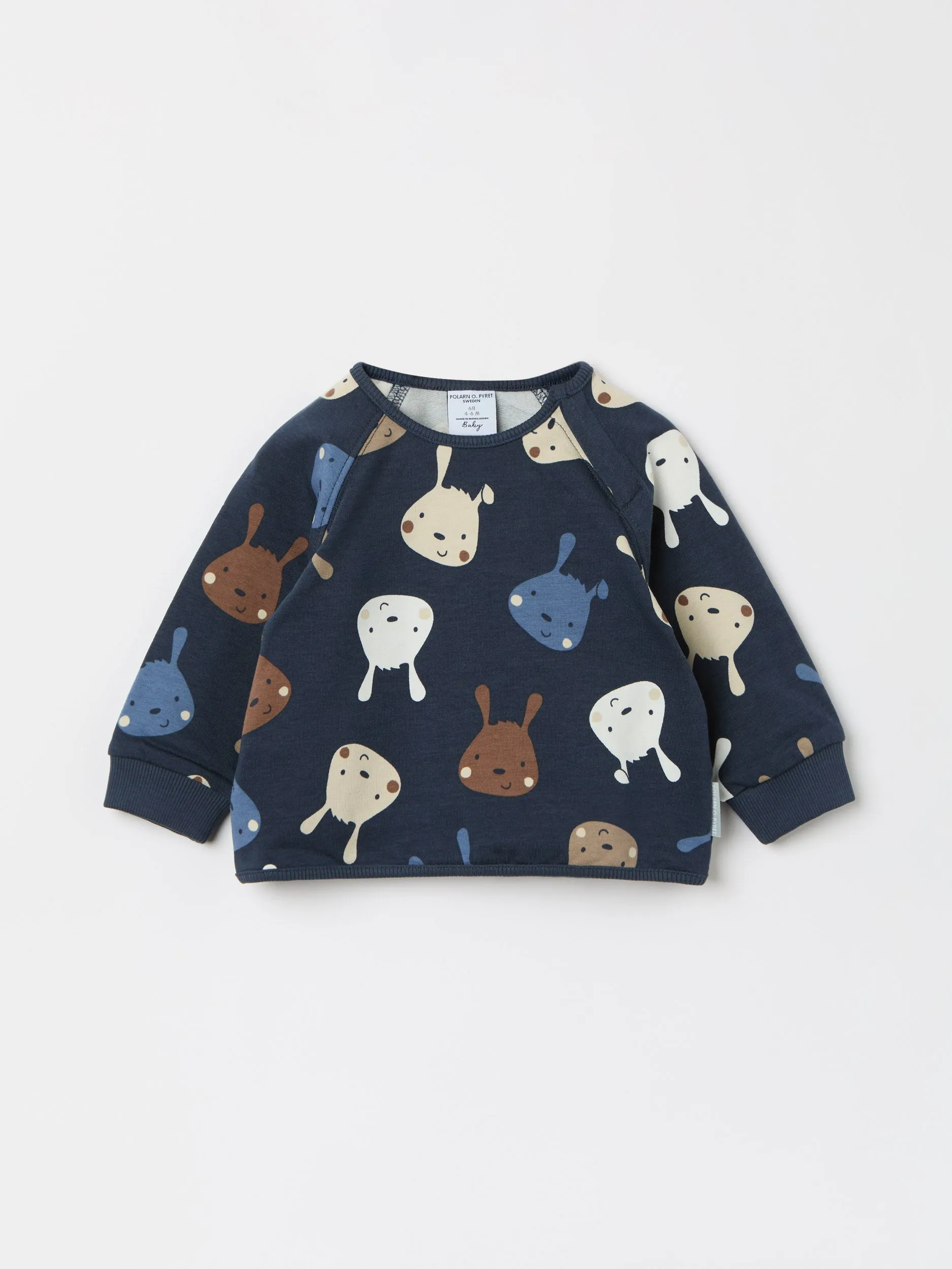 Bunny Print Baby Sweatshirt