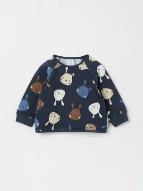 Bunny Print Baby Sweatshirt