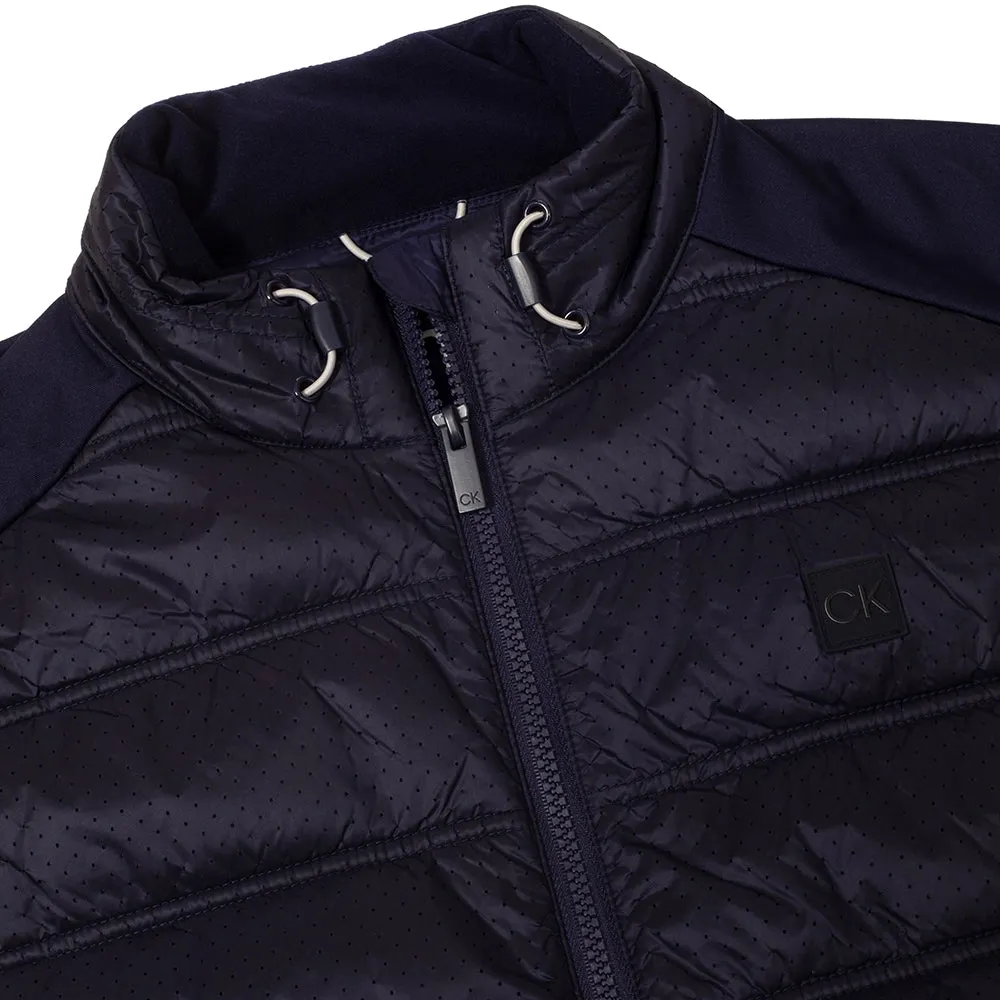 Calvin Klein Rangewood Full Zip Hybrid Gilet - Evening Blue