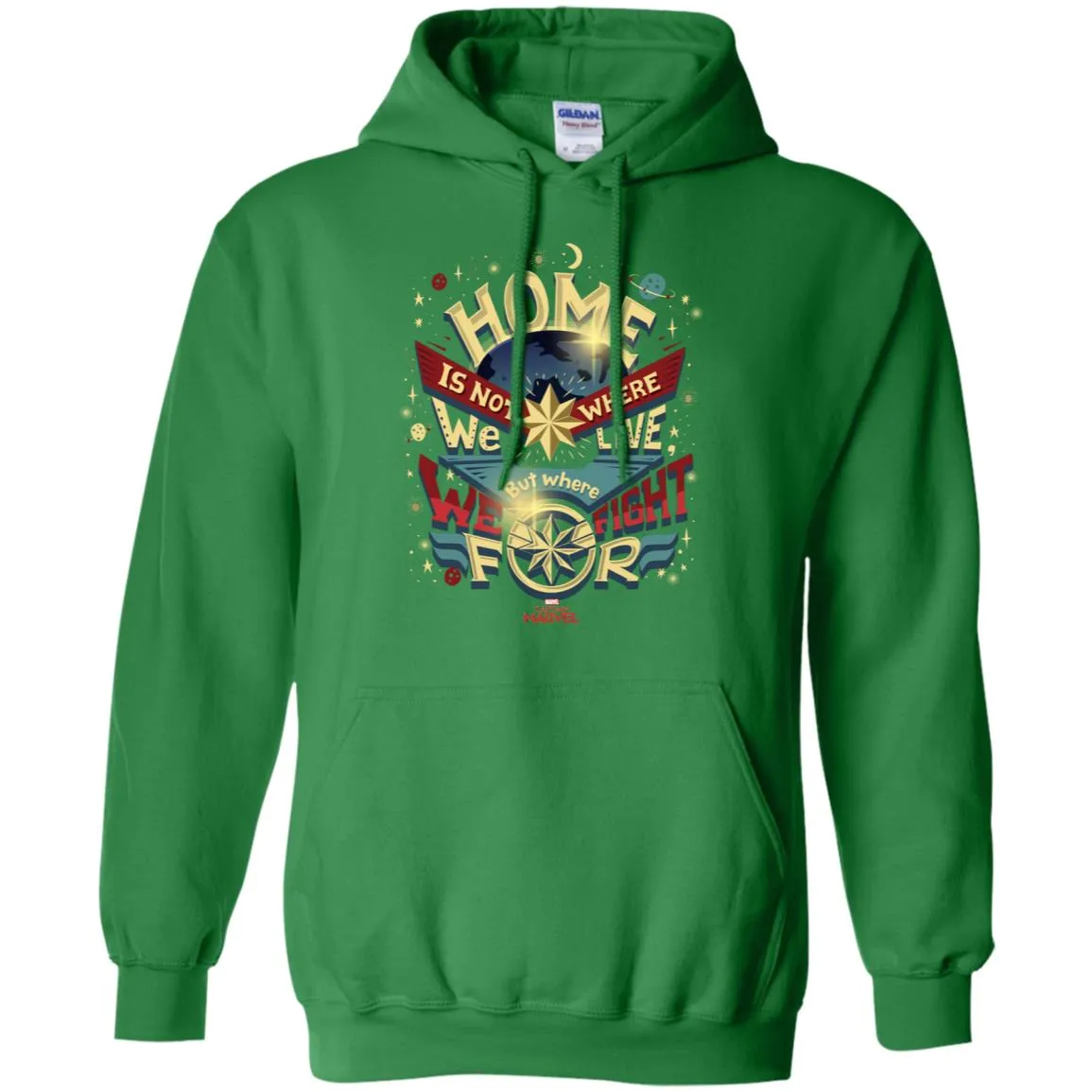 Captain Marvel Home Is What We Fight For Pullover Hoodie Sweatshirt