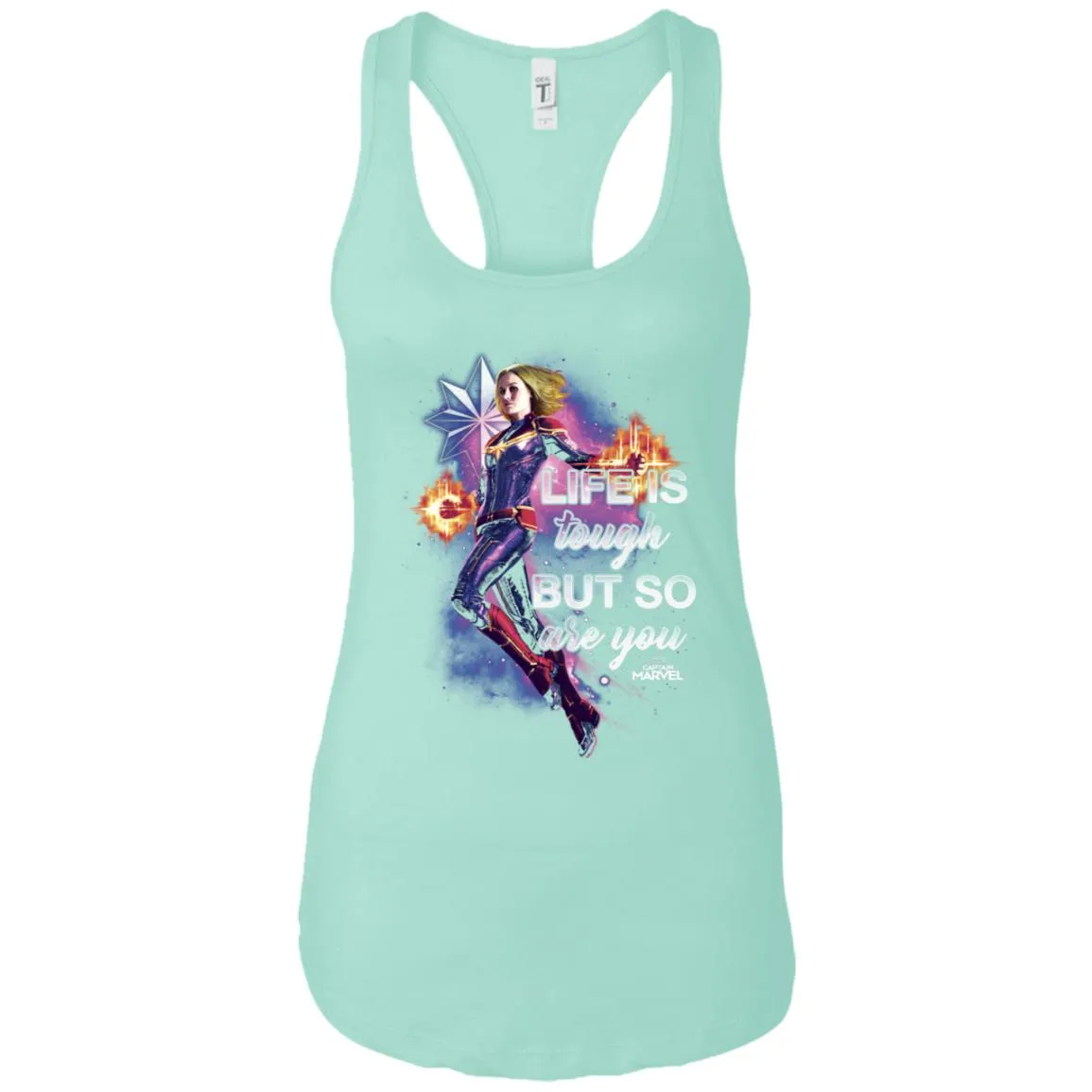 Captain Marvel Inspirational Quote Flight Women Tank Top