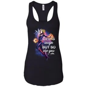 Captain Marvel Inspirational Quote Flight Women Tank Top