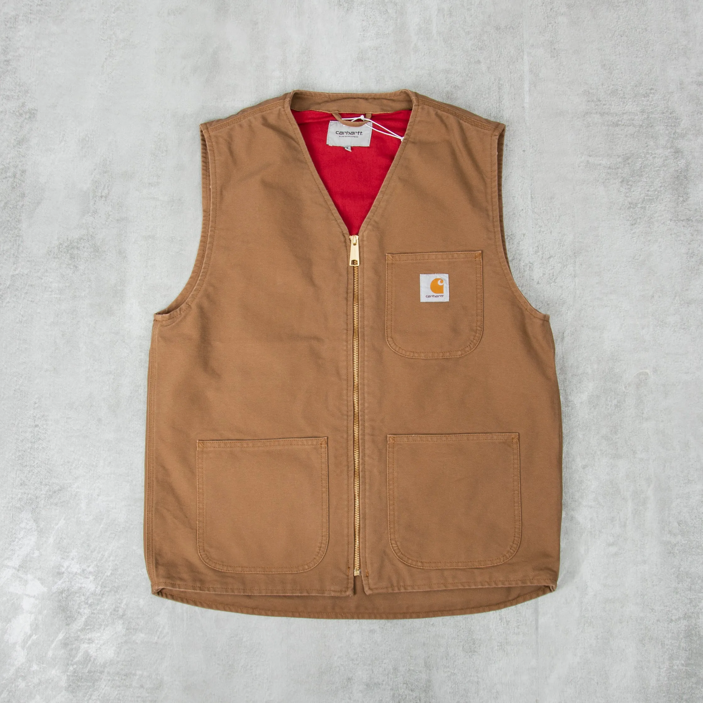 Carhartt WIP Arbor Vest - Hamilton Brown Rinsed