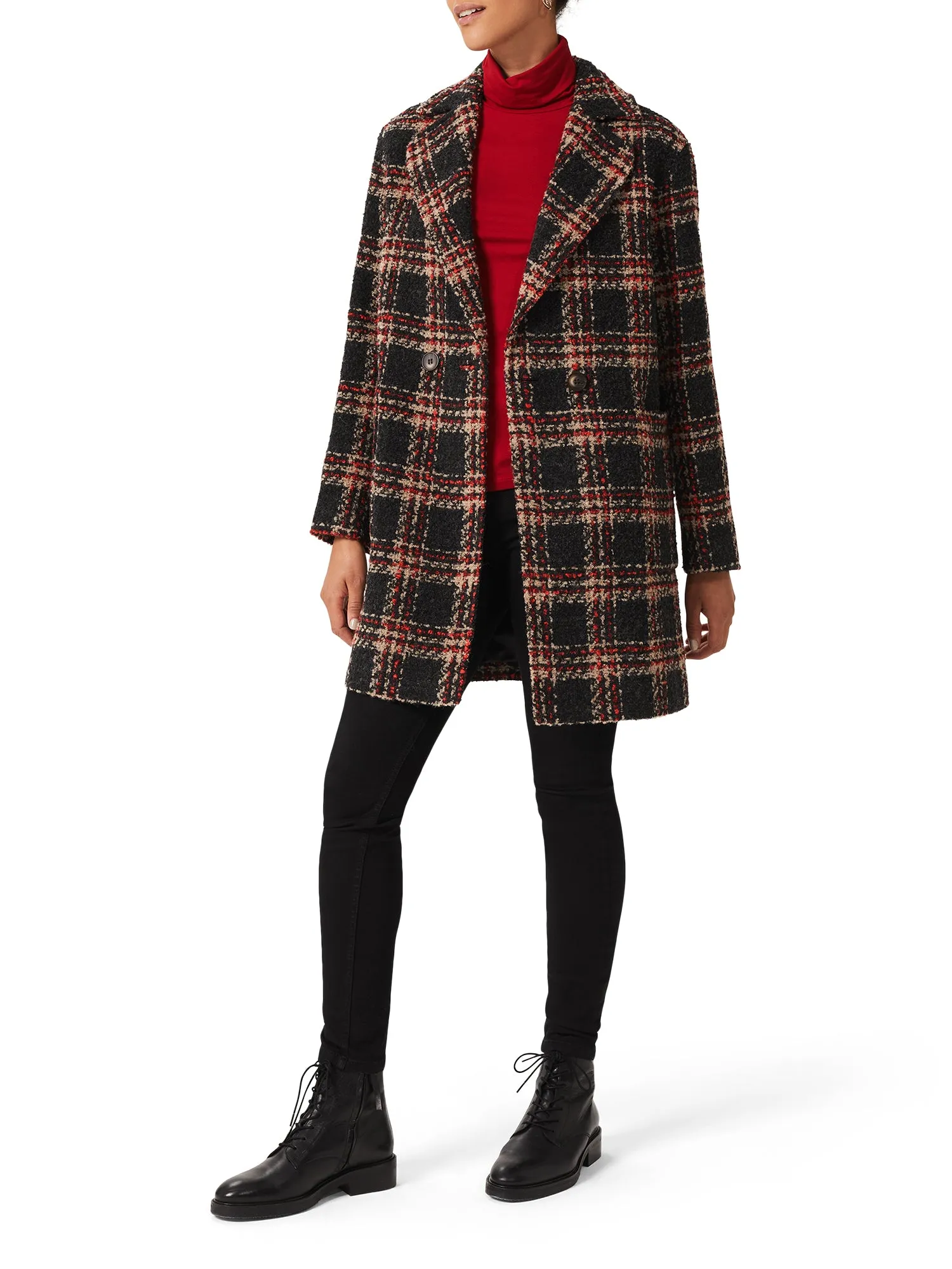 Carmina Check Coat