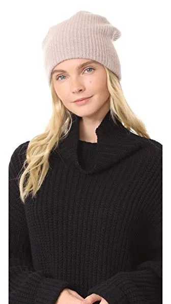 Cashmere Rib Beanie