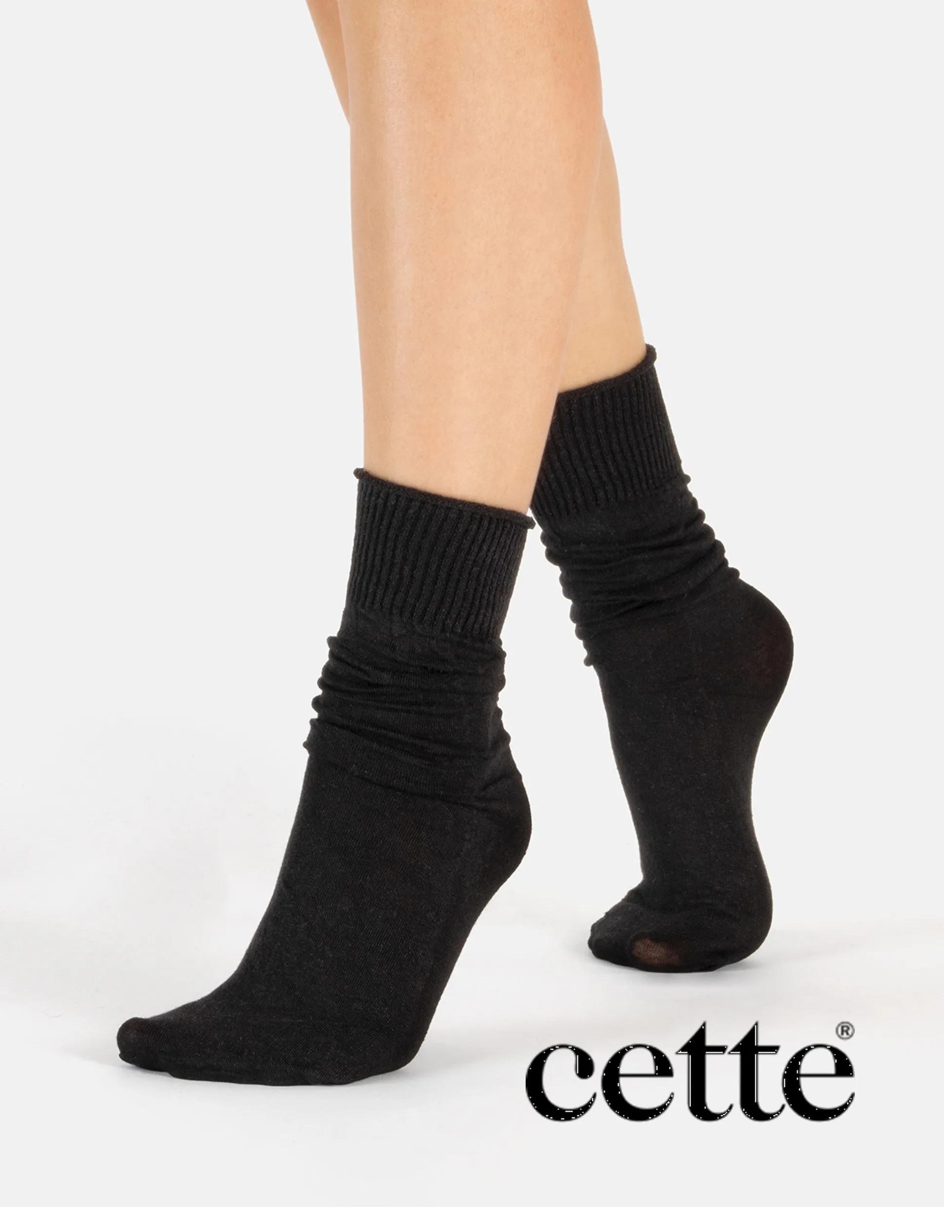 Cette Linen Socks 290-12 Black