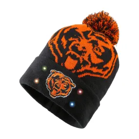 Chicago Bears NFL Cropped Logo Light Up Knit Beanie