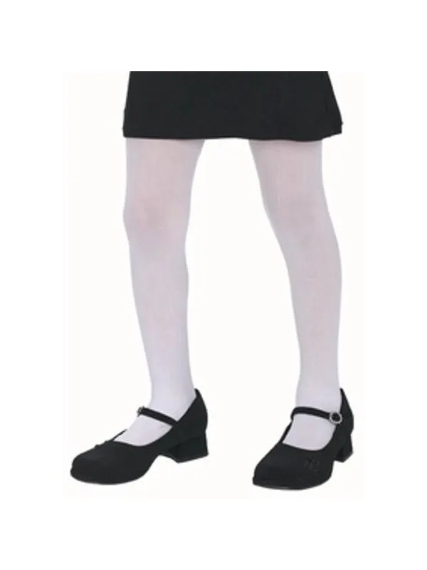 Child's Solid White Tights