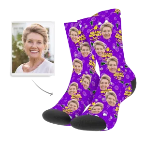 Christmas Customized Grand Mother Socks