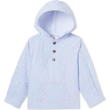 Classic Prep Bennet Seersucker Hooded Pullover