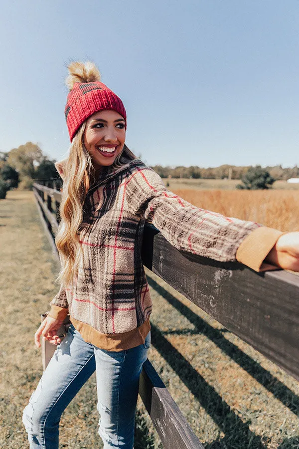 Classic Style Plaid Pullover