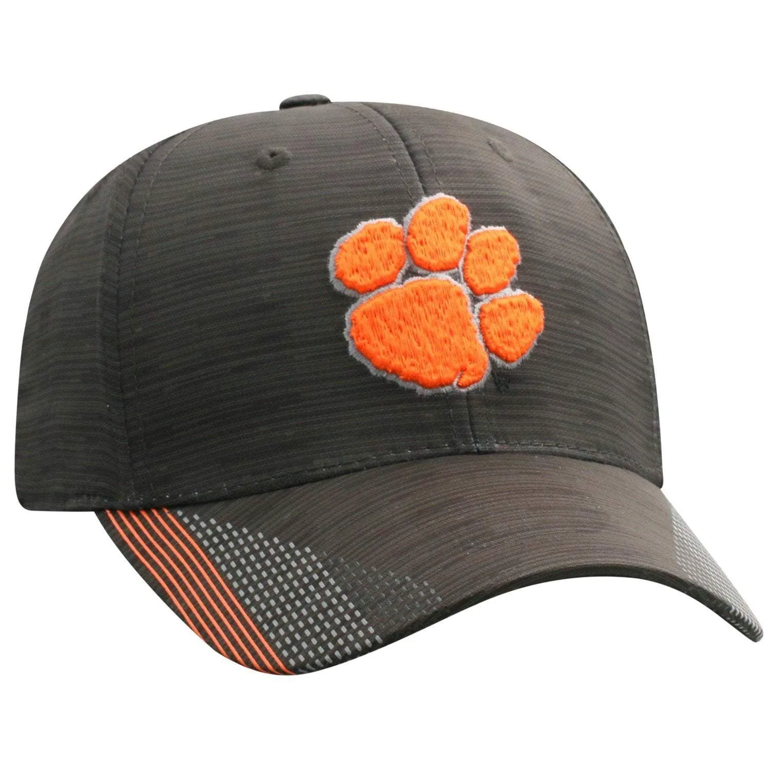 Clemson Tigers TOW Black "Trace" Structured Flexfit Fitted Hat Cap